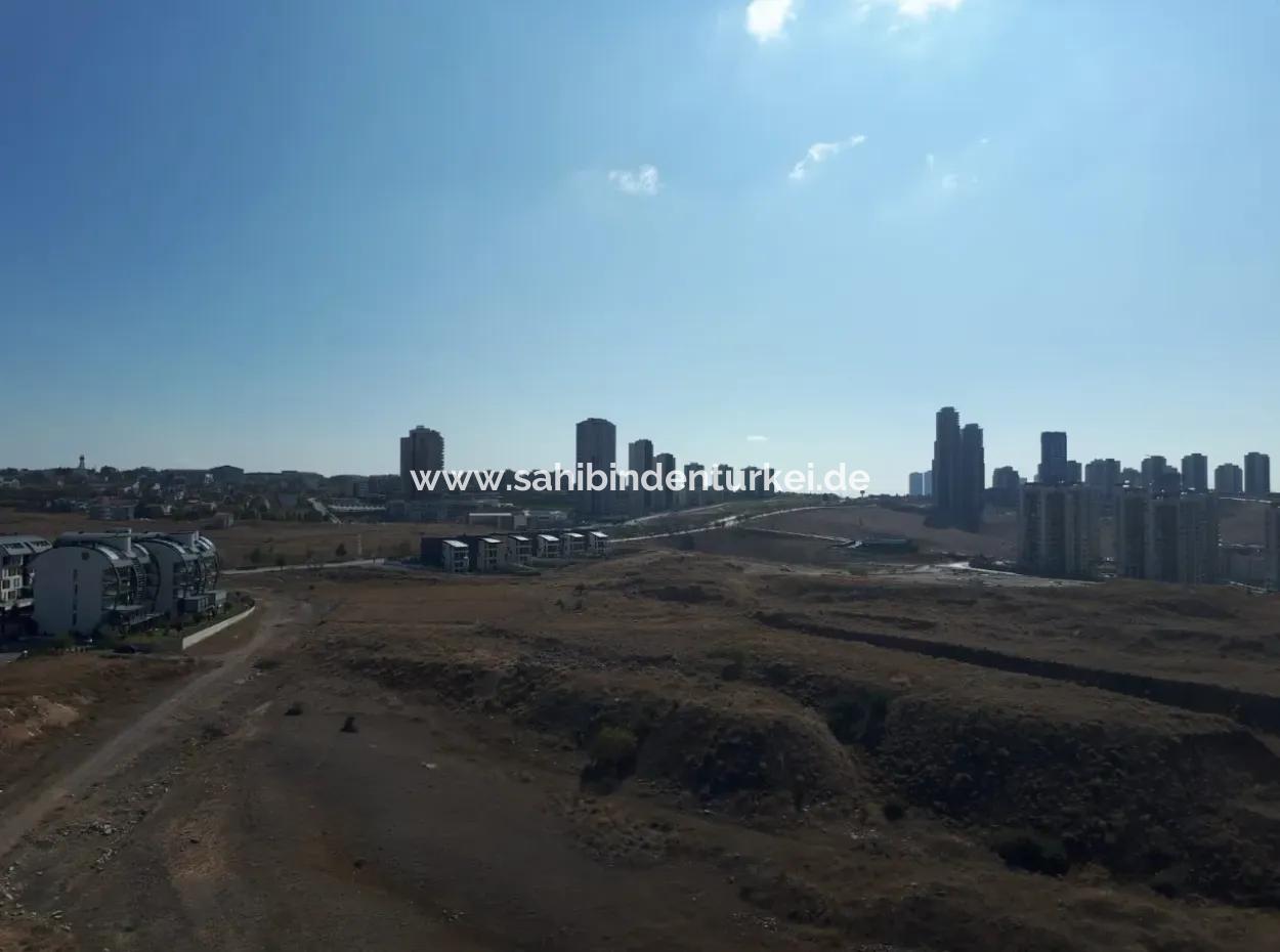 Frei Luxuriös Möbliert İncek Prestige Wohnung Im 18. Stock Zu Vermieten 1+1 62 M²