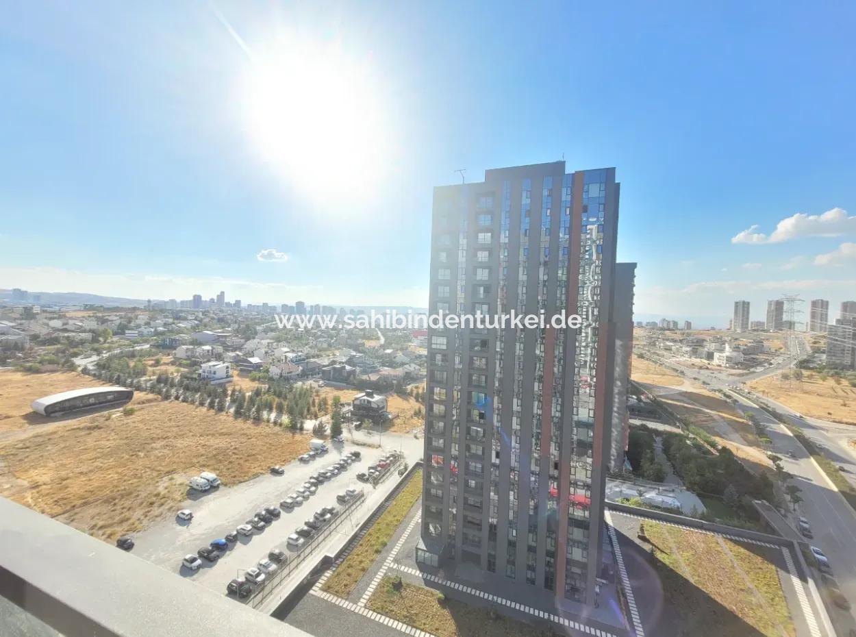 Beytepe İncek Bulvar Loft Zu Vermieten 1+1 46 M² 15. Etage Wohnung Mit Blick Auf Çayyolu