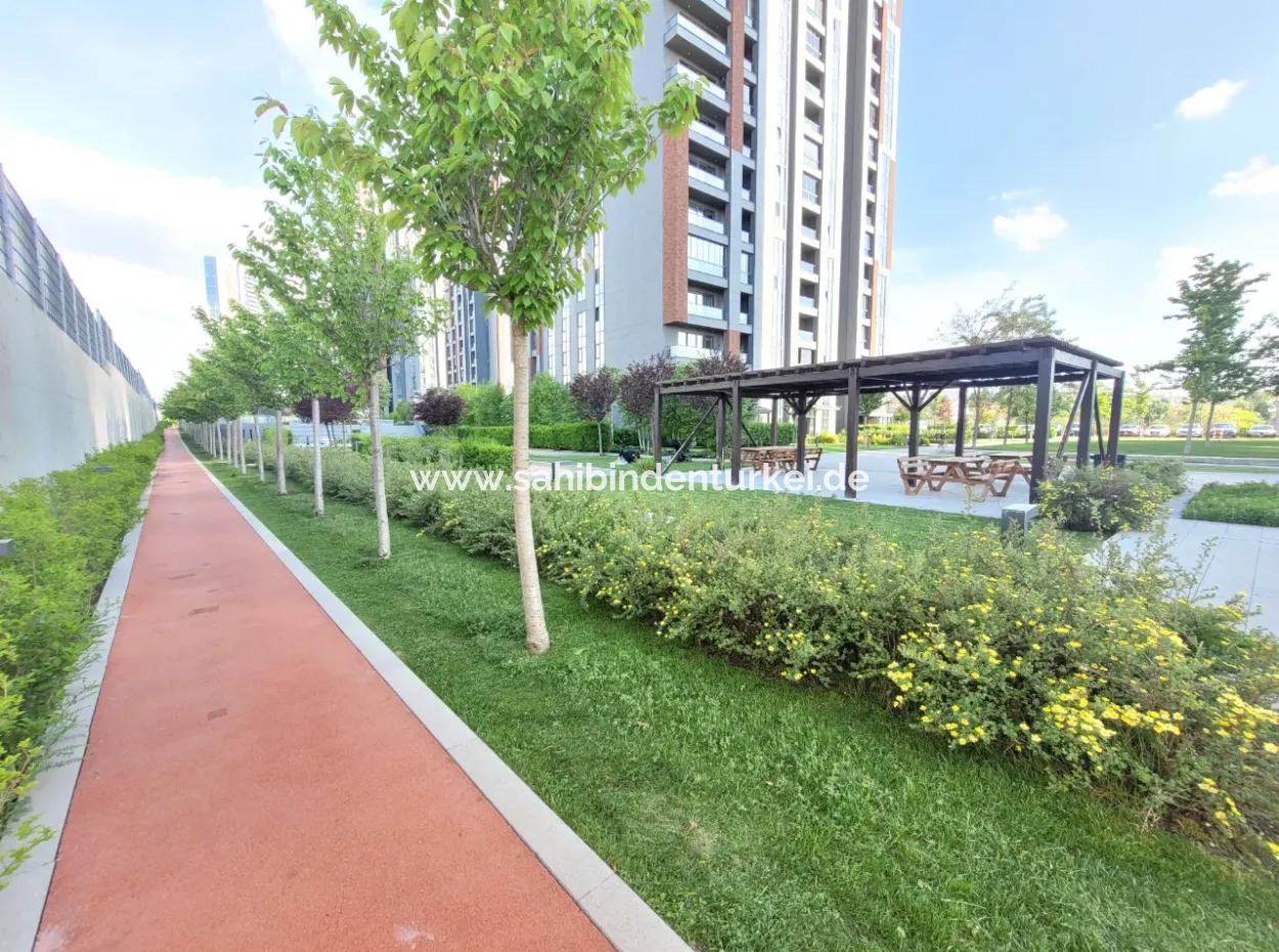 3+1 130 M² 1St Floor Park View South Front Apartment For Sale In Beytepe İncek Bulvar Loft Complex