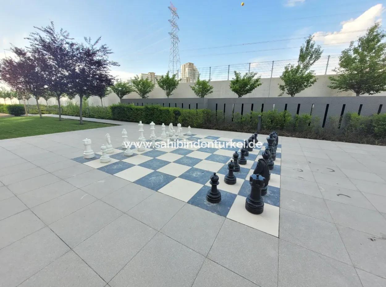 3+1 110M² 19Th Floor Boulevard View Apartment For Rent In Beytepe İncek Boulevard Loft Complex