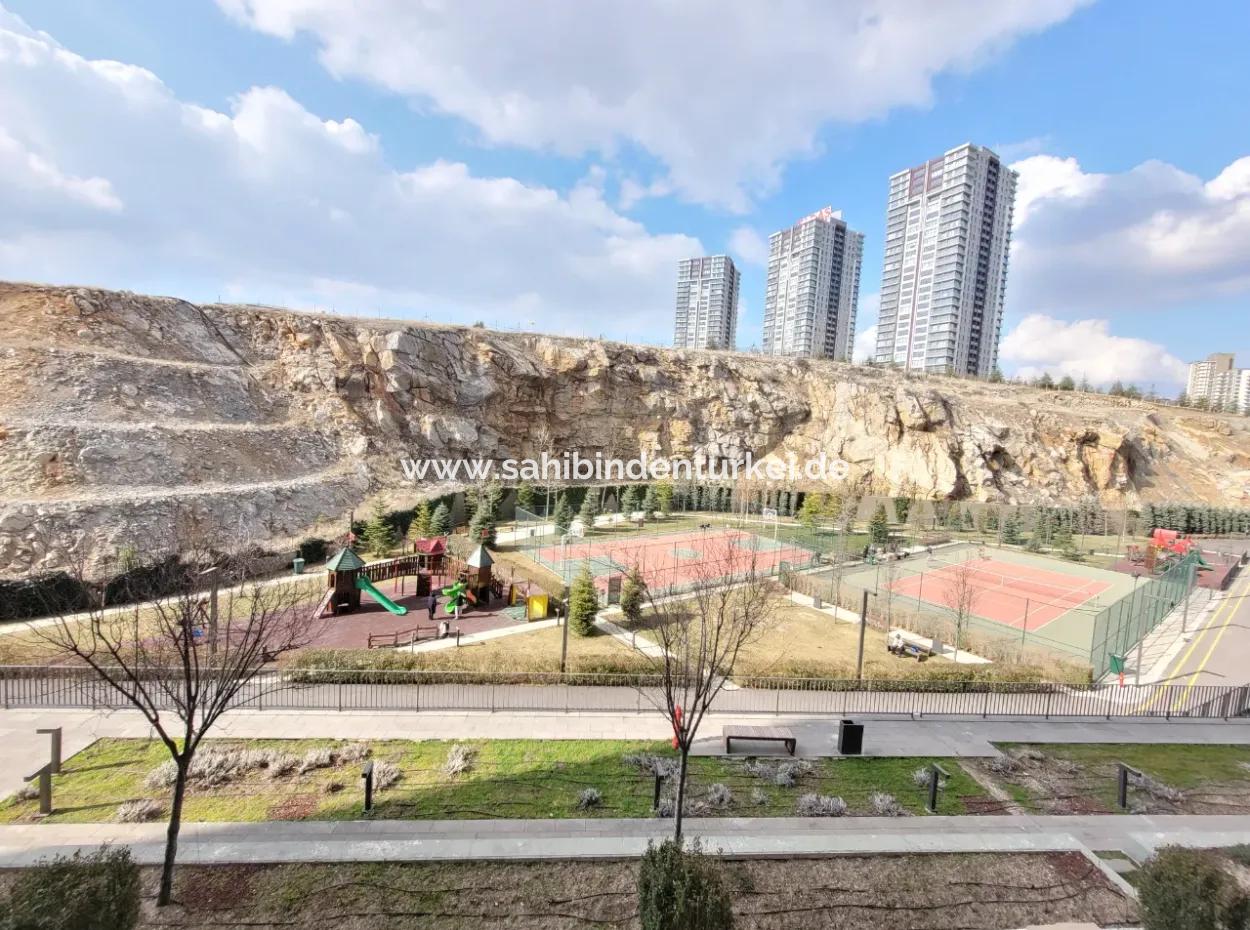 Vacant İncek Loft For Sale 2+1 Duplex City View 1St Floor Apartment