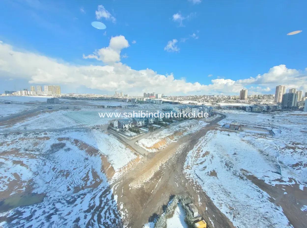 Vacant Luxury Furnished İncek Prestige  18Th Floor Apartment For Rent 1+1 62 M²