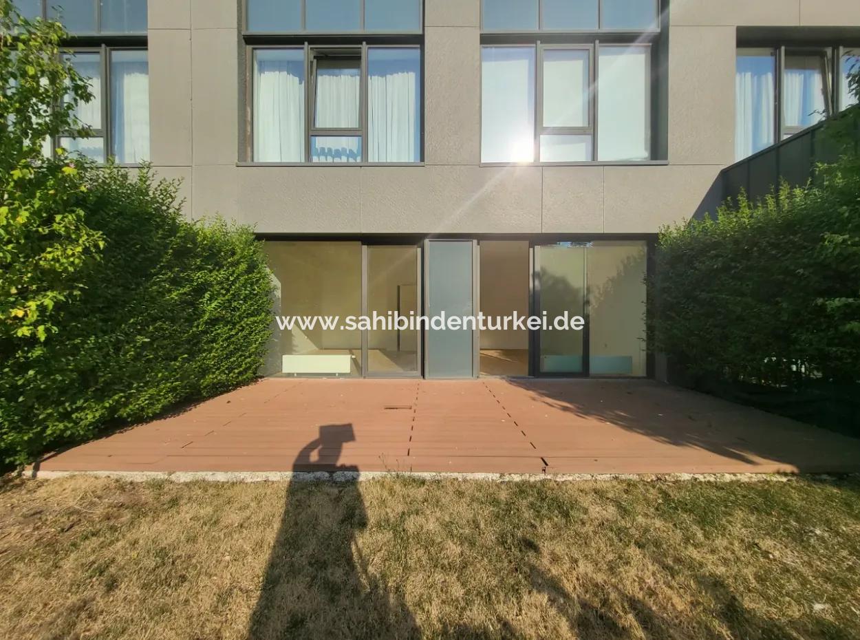 İncek Loft Suitable For Credit For Sale 2,5+1 Ground Floor Flat With Landscape View 2 Gardens