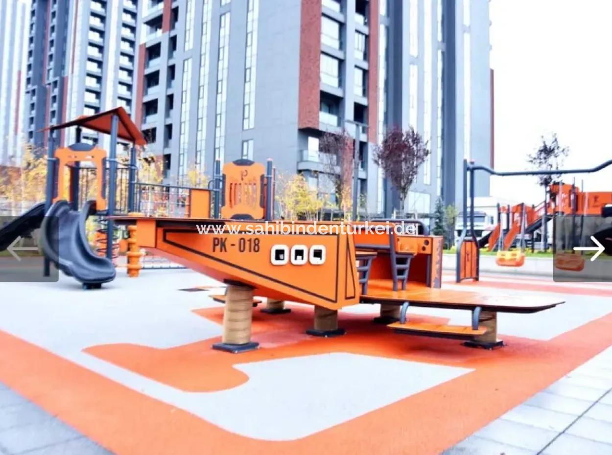 3+1 110M² 13Th Floor Park View Apartment For Sale In Beytepe İncek Bulvar Loft Complex