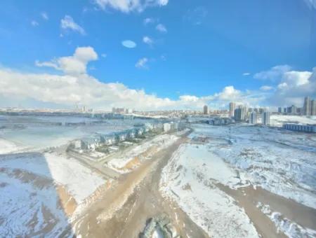 Vacant Luxury Furnished İncek Prestige  18Th Floor Apartment For Rent 1+1 62 M²