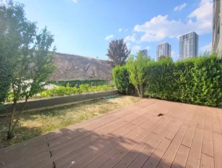 İncek Loft Suitable For Credit For Sale 2,5+1 Ground Floor Flat With Landscape View 2 Gardens